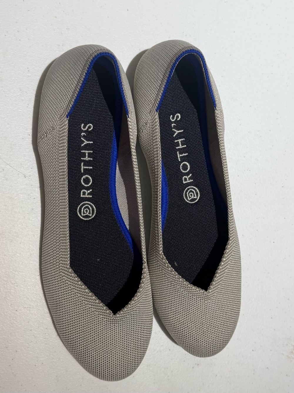 Rothy’s The Flat in flax grey